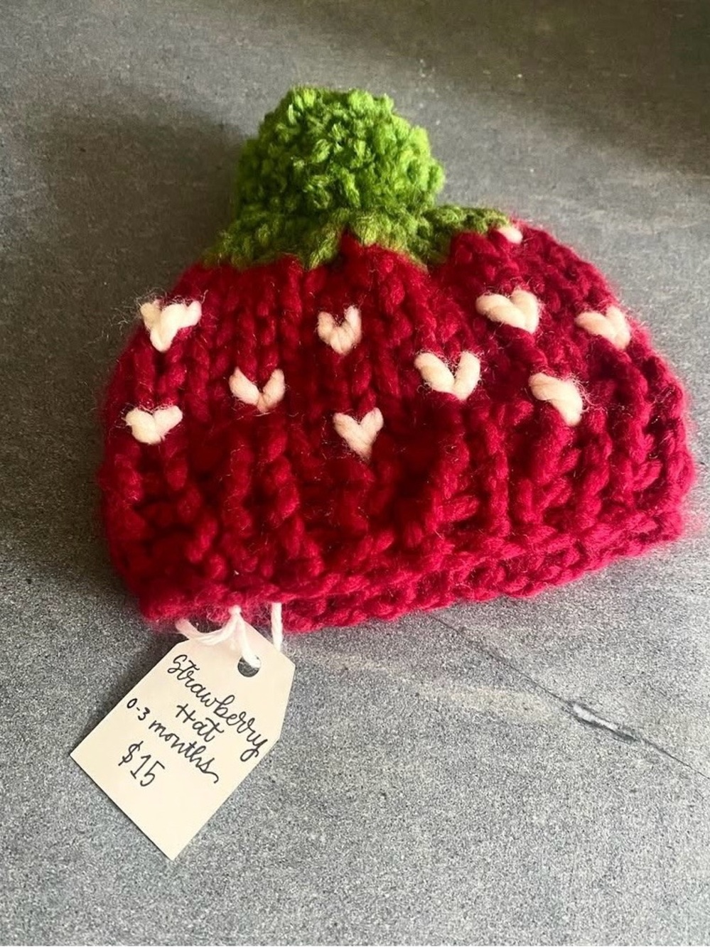 Handmade Strawberry Hat
